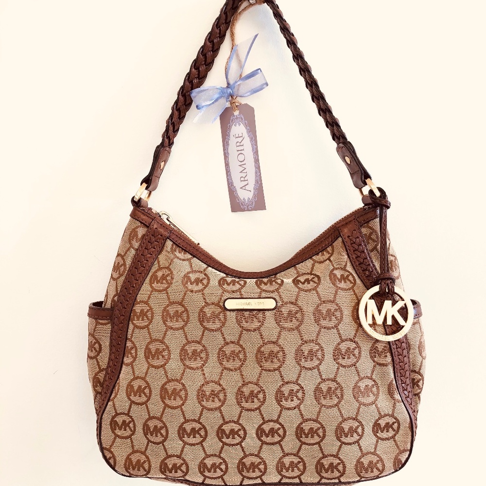 Michael Kors Signature Hobo Shoulder Bag